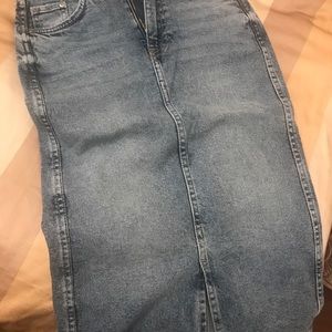NWT H&M knee length denim skirt